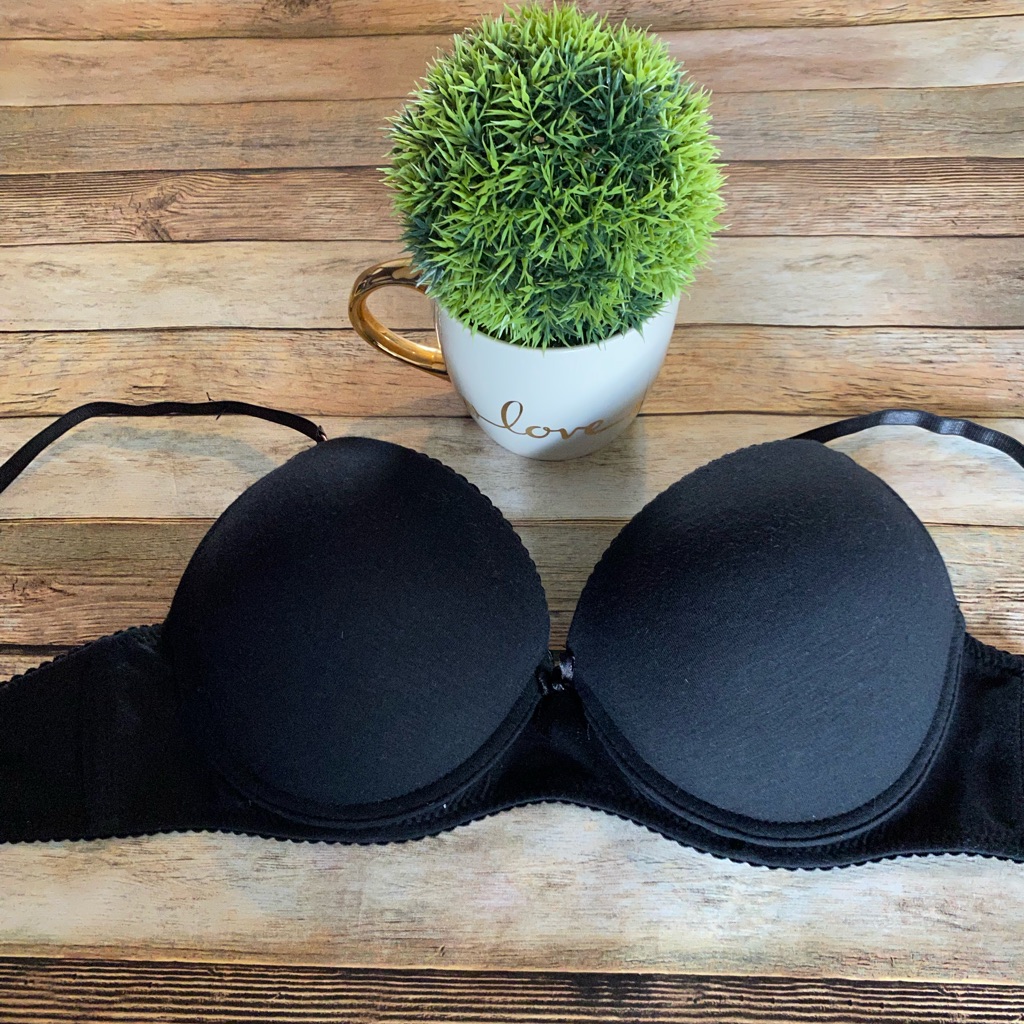 Marilyn Monroe Black Padded Underwire Bra Sz 36c